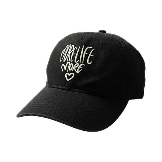 More Life More Love Cap: Black