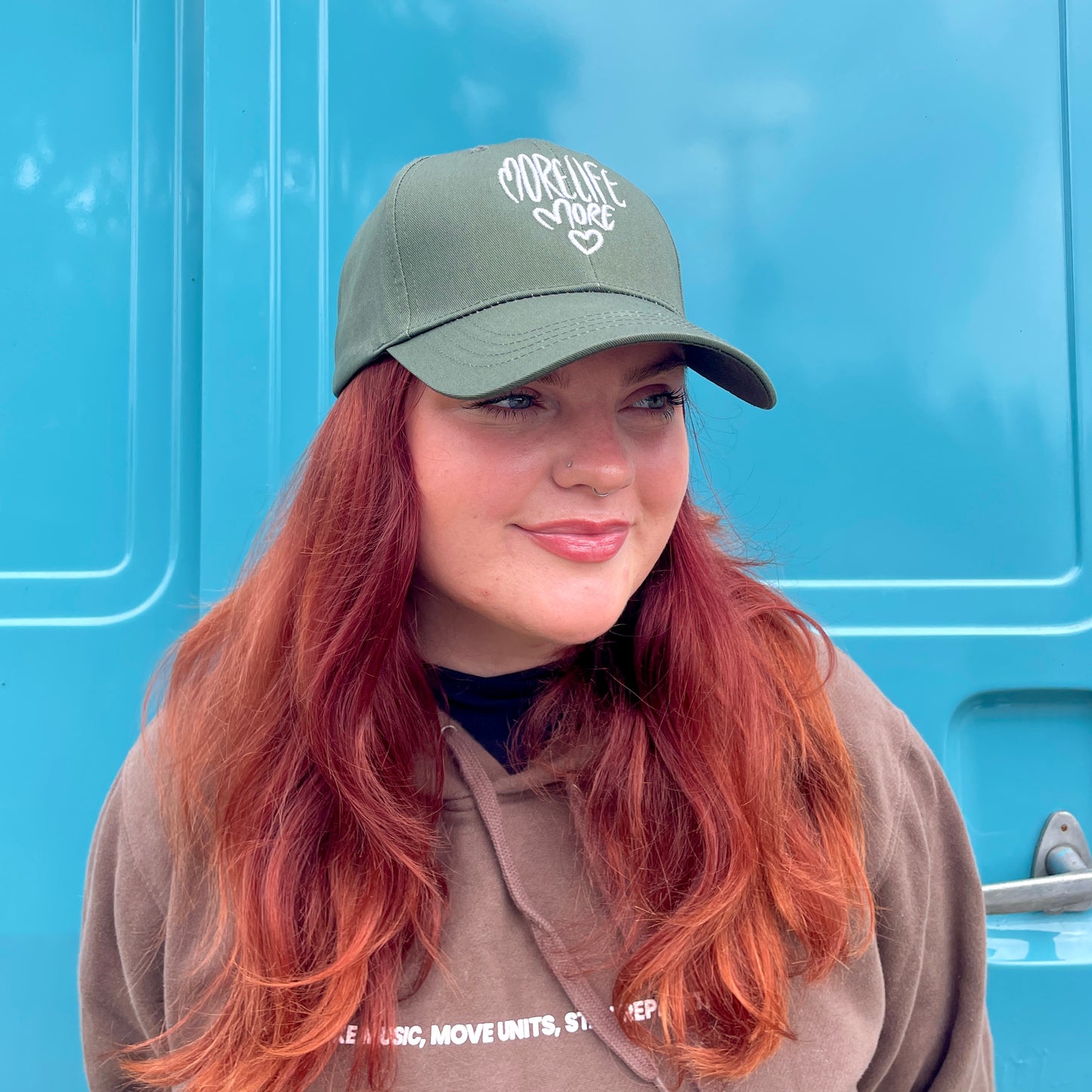 More Life More Love Cap: Dark Sage