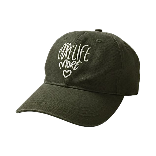 More Life More Love Cap: Green